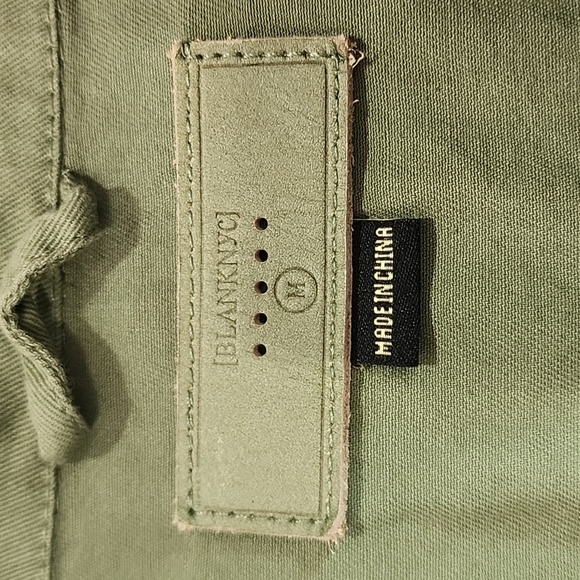 Blank NYC Lightweight Green Utility Jacket with Tie Waist Size M - Picture 7 of 9